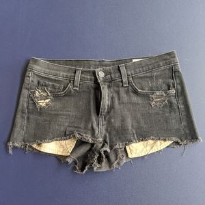 Rag & Bone black denim shorts